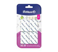 Pelikan Goma de Borrar UG 20, Color Blanco, Adecuada para Dibujo Técnico, Artístico y Escolar, Goma Moldeable para Carboncillo, Lápiz y Grafito, Escuela y Oficina, Blíster de 2 Piezas