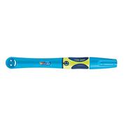 Pelikan Griffix 820370 - Pluma estilográfica para zurdos (con capuchón giratorio), color azul neón