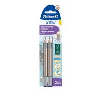 Pelikan Griffix Lápiz De Grafito Jumbo Ergonómico, Educativo, Certificado FSC, Embalaje Reciclable, Para Niños A Partir De 3 Años, para Diestros Y Zurdos, 2 Piezas