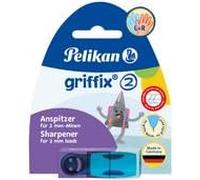 PELIKAN griffix Spitzdose, Blau für Bleistifte mit Minenstärke 2,0 mm, mit Auffangbehälter, 1 Stück (701129) Marca