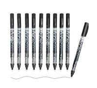 Pelikan Inky 273 Rotuladores, tinta líquida, negro, paquete de 10 | Pelikan Inky 273 - Bolígrafo de tinta (10 unidades), color negro