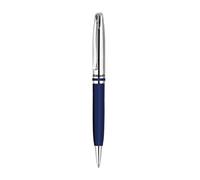 Pelikan - Jazz - Ball Pen - Metal and Night Blue - With Elastic Clip and Rotatin