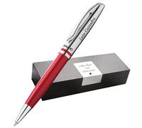 Pelikan Jazz Bolígrafo personalizado - Bolígrafo de alta calidad con grabado | Idea de regalo con nombre para cumpleaños, oficina y aniversario (rojo)