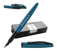 Pelikan Jazz® Noble Elegance P36 Pluma estilográfica con grabado de regalo - plumas únicas con nombres - regalos personalizados - Pluma estilográfica personalizada (Aguamarina)