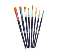 Pelikan Juego de 8 pinceles escolares Premium – 4 de pelo y 4 cerdas