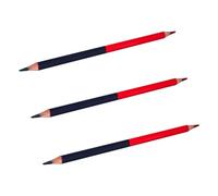 Pelikan Lápiz Bicolor Rojo y Azul, 3mm, Agarre Triangular Ergonómico, Lápices de Colores Ideales Para la Escuela, Profesores y Maestros, Estuche de 1 Pieza (Paquete de 3)