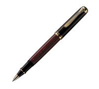 Pelikan lujo Souveran R400 - Bolígrafo de punta rodante negro/Blue-P, color negro/rojo R400
