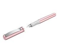 Pelikan Pina Colada - Pluma estilográfica recargable para diestros y zurdos, incluye cartucho de tinta estándar, color rosa