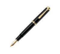 Pelikan Pluma estilográfica de lujo Souverän linea M1000, plumín F en oro bicolor con caja regalo, producto de artesanía alemana - 987388