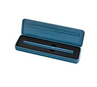 Pelikan Pluma estilográfica INEO, aluminio recargable, estuche metálico, Blue Sapphire mate