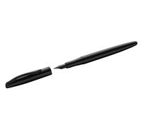 Pelikan, Pluma Estilográfica Jazz Nobel Elegance en Metal Carbon, Tinta Azul, Co
