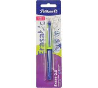 Pelikan roller erase 2.0 boligrafo - empuñadura ergonomica antifatiga - duracion larga de la tinta - cuerpo del mismo color de escritura - color azul