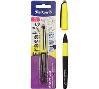 Pelikan roller erase 2.0 boligrafo - empuñadura ergonomica antifatiga - duracion larga de la tinta - cuerpo del mismo color de escritura - color negro
