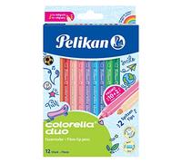 Pelikan Rotulador fino Colorella Duo C407 Multicolor 12 piezas