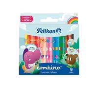 PELIKAN Rotuladores Fibra Jumbo Combino Estuche de 10