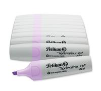 Pelikan Rotuladores fluorescentes 490 eco, morado pastel, 10 unidades, en caja plegable