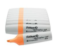 Pelikan Rotuladores fluorescentes 490 eco, naranja neón, 10 unidades, en caja plegable