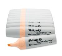 Pelikan Rotuladores fluorescentes 490 eco, naranja pastel, 10 unidades, en caja plegable