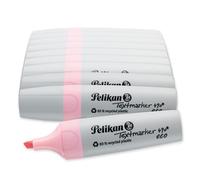 Pelikan Rotuladores fluorescentes 490 eco, rosa pastel, 10 unidades, en caja plegable