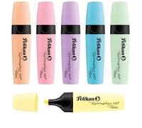 Pelikan 817325 Set de 6 subrayadores pastel Punta de cincel Colores variados