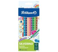 Pelikan Silverino, Lápices de Colores de Forma Triangular con Agarre Ergonómico