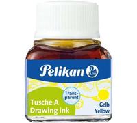 Pelikan tinta china 523 10ml n.5 - botella de 10ml - resistente al agua - ideal para dibujo y caligrafia - color amarillo