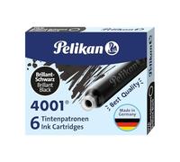 Pelikan Cartuchos para pluma estilográfica 4001 TP/6 Negro Caja 6
