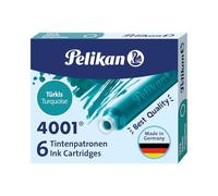 Pelikan TP6 - Cartucho tinta estilográfica, color turquesa