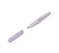 Pelikan Twist ECO, Bolígrafo Roller Ergonómico, para Diestros y Zurdos, Ideal para Escuela y Oficina, Punta M Indestructible, 2 Cartuchos KM Azul Incluidos, Recargable, de Plástico Reciclado, Lavender