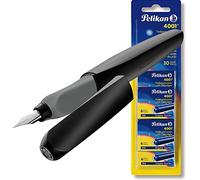 Pelikan Twist® - Pack ahorro Classy neutrals, Füller + Patronen, negro, 1