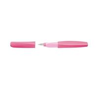 Pelikan Pluma estilográfica Twist rosa baya – punta mediana acero inoxidable, mango ambidiestro