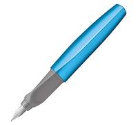 Pelikan Twist - Pluma estilográfica (plumín de acero inoxidable, ancho de trazo M, incluye 2 cartuchos de tinta), color azul