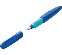 Pelikan twist pluma estilográfica sistema de carga por cartucho azul