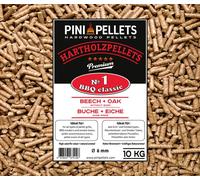 Pellets de madera dura de 10 kg, elaboradas con alcornoque y roble puro, ideales para asar a la parrilla y para ahumar