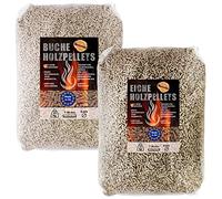 Pellets de roble de 15 kg + 15 kg de pellets de haya, barbacoa, horno para pizza, barbacoa, barbacoa, exterior, horno, barbacoa, pellets de madera, jardín, ahumado, pizza, ahumado, accesorios de humo