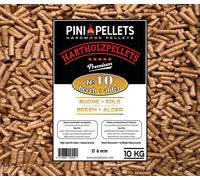 Pellets para parrilla nº 10, mezcla de haya y abeto, 10 kg, para parrilla y ahumador