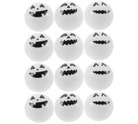 Pelota de Plástico Diseño de Halloween 12 Piezas Color Claro | Decoración Redonda, Utilería para Bromas, Uso en Costume Party y Truco
