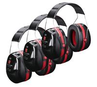 Peltor 3M Peltor Optime III- versión cabeza- pack trío Protectores de oreja para entornos extremadamente ruidosos con doble casco- versión cinta para la