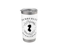 Pemberley Derbyshire 1813 Orgullo y prejuicio Jane Austen Vaso térmico de acero inoxidable de doble pared