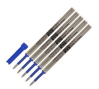 Pen Savings Paquete combinado, recambios de bolígrafo de gel delgado genuino para bolígrafos Cross Clic, tinta azul, paquete de 5, 8910-2, paquete a granel