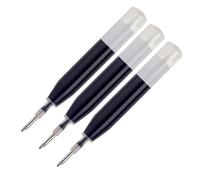 Pen Savings Recambios de bolígrafo rollerball compatibles con bolígrafos Cross & Sheaffer ION, punta fina, escritura suave, flujo sin fricción, paquete de 3 (negro)
