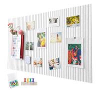 Penbinmall 60 x 40 cm, tablero de corcho grande, gran tablero de anuncios, pared de corcho decorativa de fieltro, 0,9 cm de grosor, pizarra fotográfica plegable con cinta autoadhesiva, fieltro