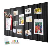 Penbinmall 60 x 40 cm, tablero de corcho grande, pared decorativa de fieltro, 0,9 cm de grosor, pizarra plegable con cinta adhesiva