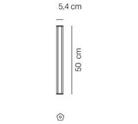 Pencil: Módulo de iluminación portátil y recargable de Zafferano, alimentado por batería, de tamaño pequeño, con protección IP65, regulador de intensidad táctil, altura de 50 cm, color gris oscuro