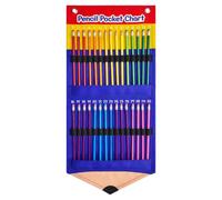 Pencil Parking Lot - Funny Storage Holder, Thirty Slot Dispenser Unit | Classroom Pencil Organizer Pocket For Home Office Preschool School Library Kindergarten Student Teacher Kids Novelty Desktop