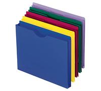 Pendaflex Fundas translúcidas de polietileno, tamaño carta, colores surtidos, 10 por paquete (50990)