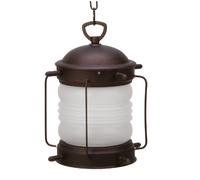 Pendelleuchte Exterior E27 Latón Cristal Redondo Ø 26CM IP23 Tostado Antiguo