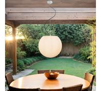 Pendelleuchte Exterior Redondo Bola E27 Cristal Terraza Blanco Ø 45CM Jardín