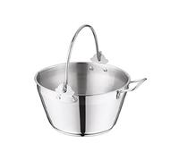 Penguin Home® 3820 Professional Jam Maslin Pan-Capacidad de 4,5 litros Inducción Segura-Apto para todas las placas-Diámetro-24 cm, Acero inoxidable, Aluminio, 4,5 litros, Plata