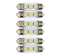 PENGY 6X C5W 3 LED SMD 5050 36mm Placa blanca Bombilla Transbordadora Festons Dome Plafón Coche, 750030123